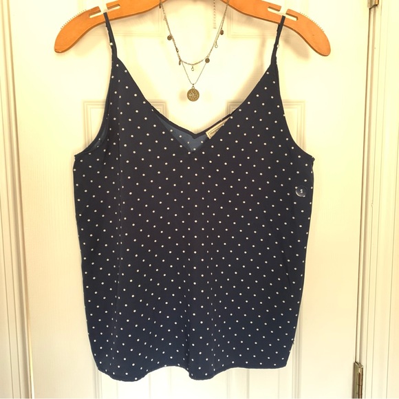 Retro A&F Navy & White Polkadot Camisole - Picture 2 of 10
